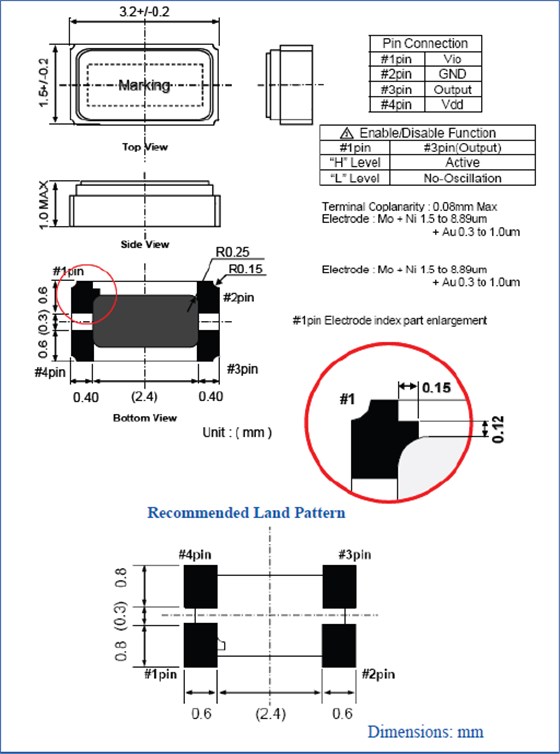 ASH7K 3215 SMD XO OSC ASH7K 3215 SMD XO OSC