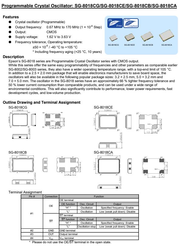 SG-8018CE SG-8018CE