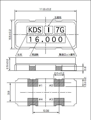 日產進口陶瓷殼晶振,大尺寸4腳石英諧振器,DSX151GAL晶振 日產進口陶瓷殼晶振,大尺寸4腳石英諧振器,DSX151GAL晶振