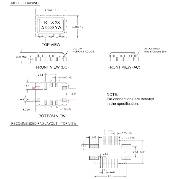CFPT9000 7050 TCXO CFPT9000 7050 TCXO