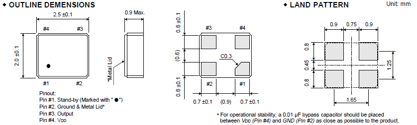 FCXO-05&05W_ 2.5_2.0 OSC FCXO-05&05W_ 2.5_2.0 OSC