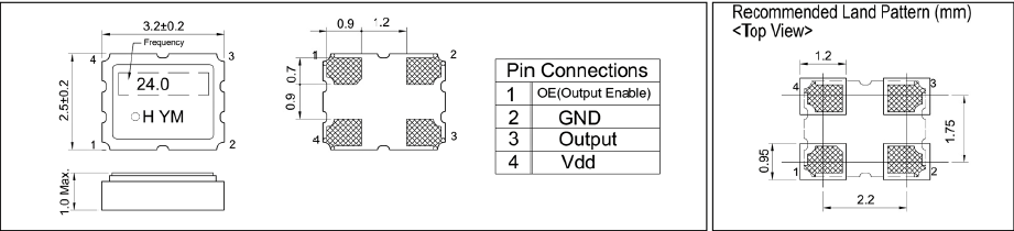 HSO321S 3225 OSC HSO321S 3225 OSC