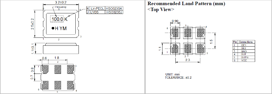 HSO323SJ 3225 OSC HSO323SJ 3225 OSC