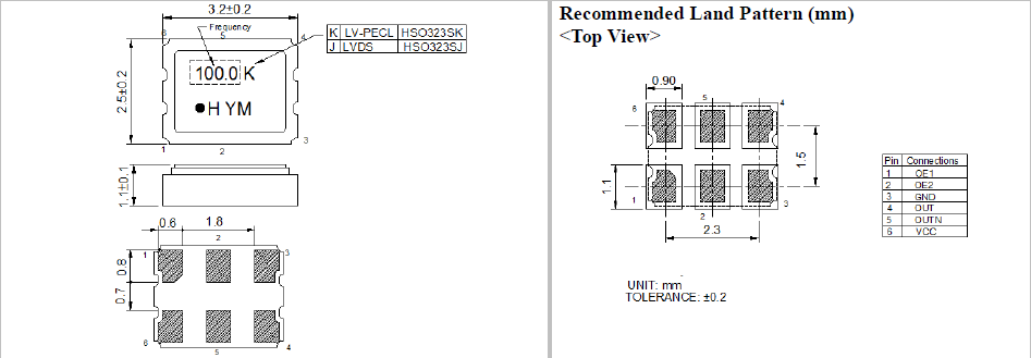 HSO323SK 3225 OSC HSO323SK 3225 OSC