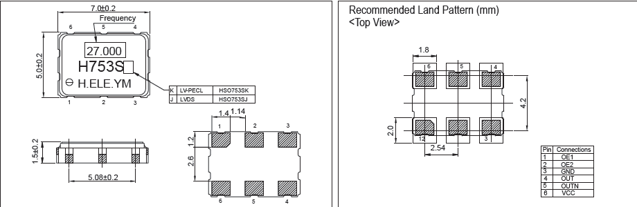 HSO753S 7050 OSC HSO753S 7050 OSC