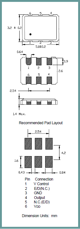 I603 5032 VCXO I603 5032 VCXO