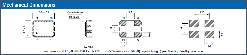 QX3 3225 OSC QX3 3225 OSC
