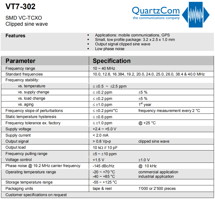 VT7-302 VT7-302