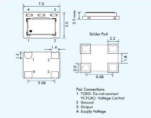 EML572T 7050 TCXO EML572T 7050 TCXO