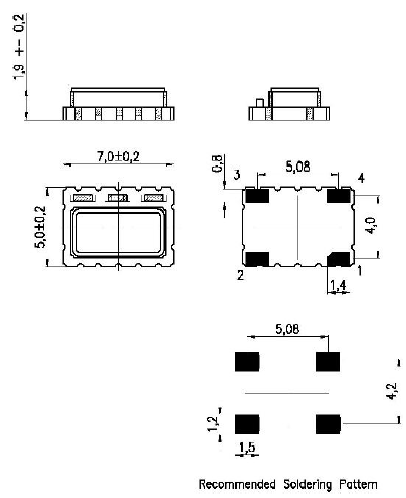 T-74000 7050 TCXO T-74000 7050 TCXO