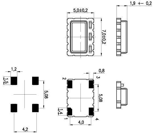 T-96000 7050 TCXO T-96000 7050 TCXO