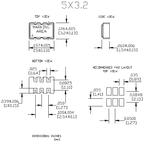 SCO(5032) OSC LVDS LVPECL SCO(5032) OSC LVDS LVPECL