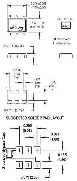 M310x 5070 6P VCXO LVPECL LVDS CML M310x 5070 6P VCXO LVPECL LVDS CML