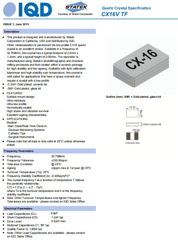 CX16VTF-1 CX16VTF-1