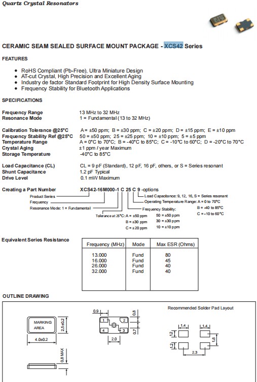 XCS42-1 XCS42-1