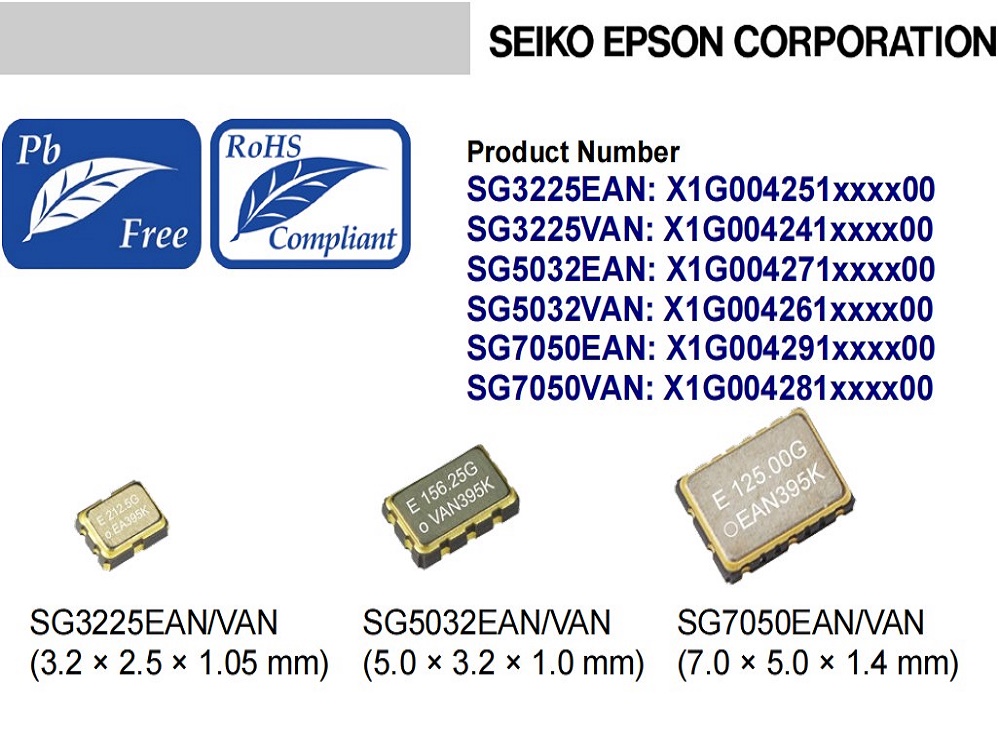 SG3225EAN,SG3225VAN,SG5032EAN,SG5032VAN,SG7050EAN,SG7050VAN SG3225EAN,SG3225VAN,SG5032EAN,SG5032VAN,SG7050EAN,SG7050VAN